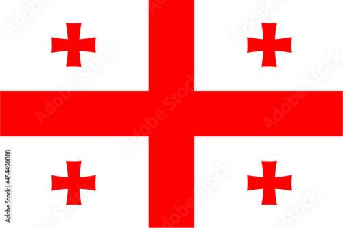 Georgia standard shape color ,Symbols of Georgia template banner,card,advertising ,promote,ads, web design, magazine,vector illustration, top gold medal sport winner country
