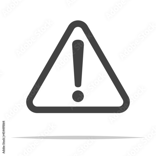 Warning exclamation sign icon transparent vector isolated