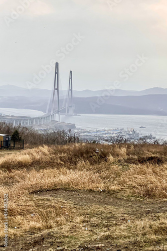 beautiful view of the bridge and the bay © Kateryna