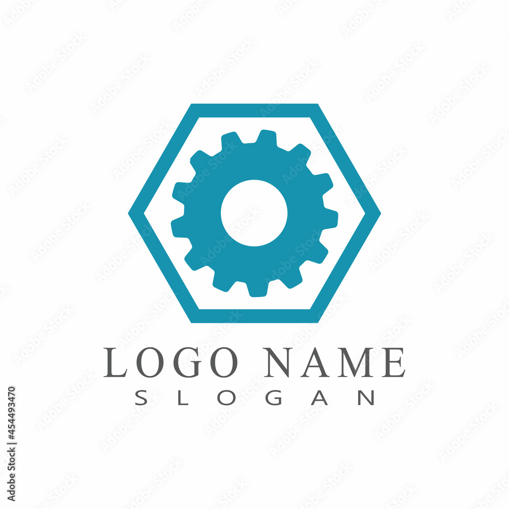 Gear Logo Template vector icon illustration design Gear Logo Template vector icon illustration design