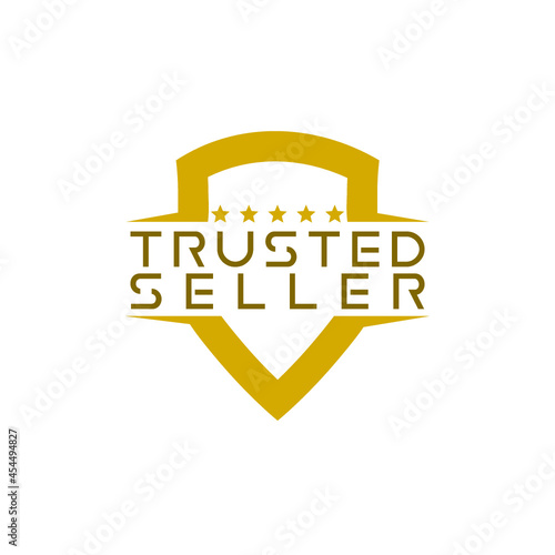 Trusted Seller Logo Design isolated on white background