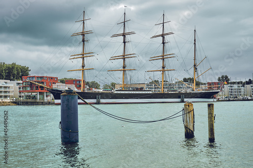 Wallpaper Mural Travemuende, historic four masted sailing ship Passat in the old town mole Torontodigital.ca