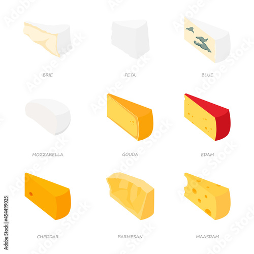 Various types of cheese