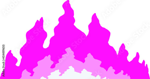 pink fire line effect illustration