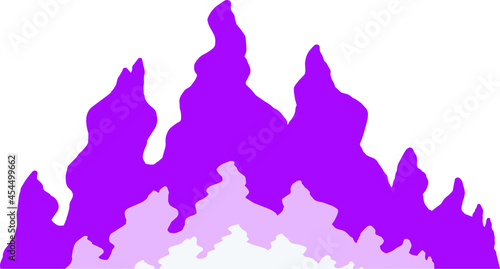 purple fire line effect illustration