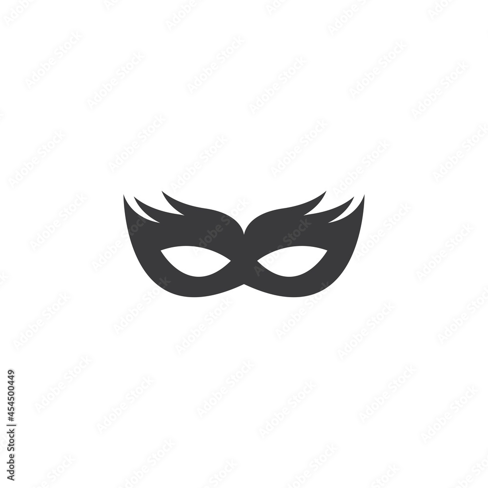 Party mask black icon Party mask black icon