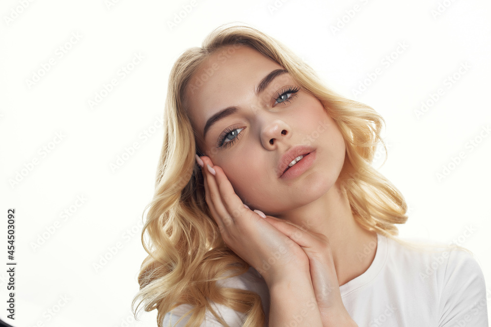 pretty woman attractive lookhairstyle close-up pretty woman attractive lookhairstyle close-up