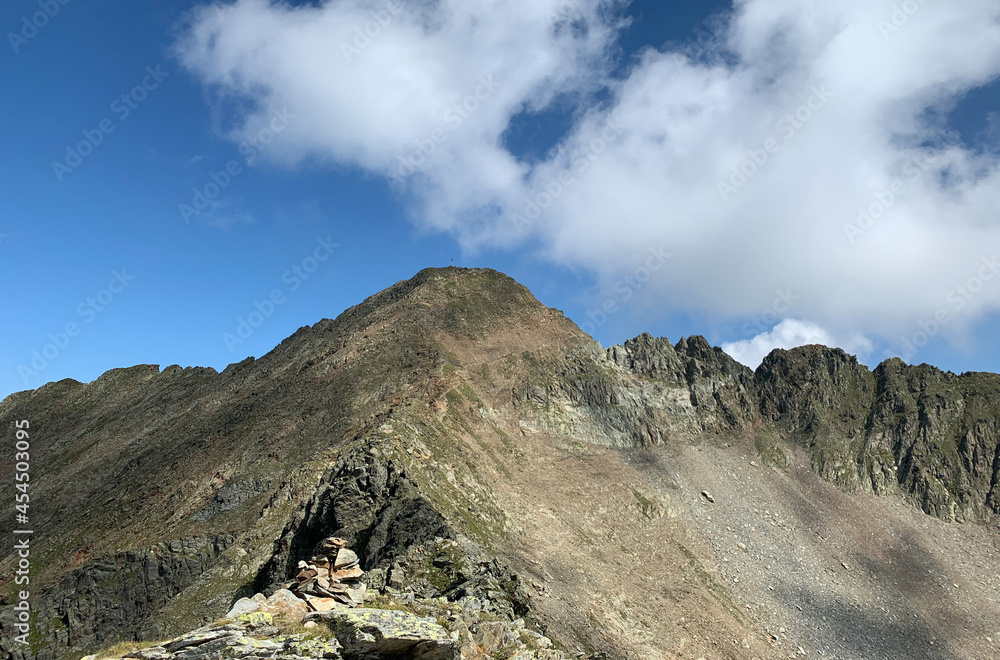 View of the mountains in the Alps