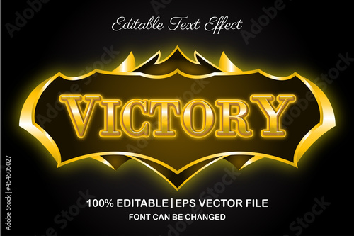victory gaming 3d editable text effect