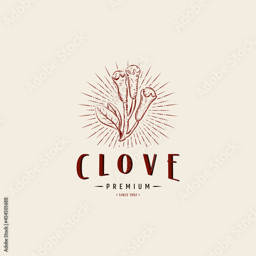 clove logo icon design template flat vector illustration