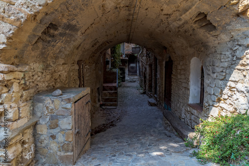 Old streets in meditteranean town, Half-Destroyed
