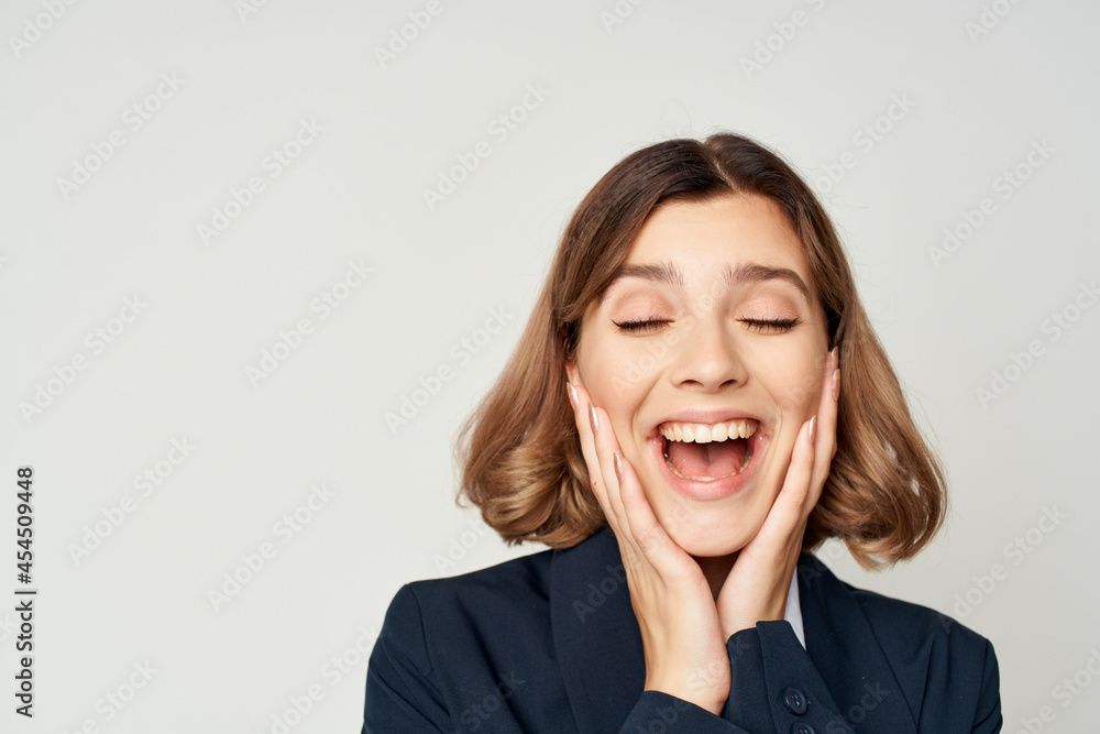 manager gestures with his hands Studio Professional manager gestures with his hands Studio Professional