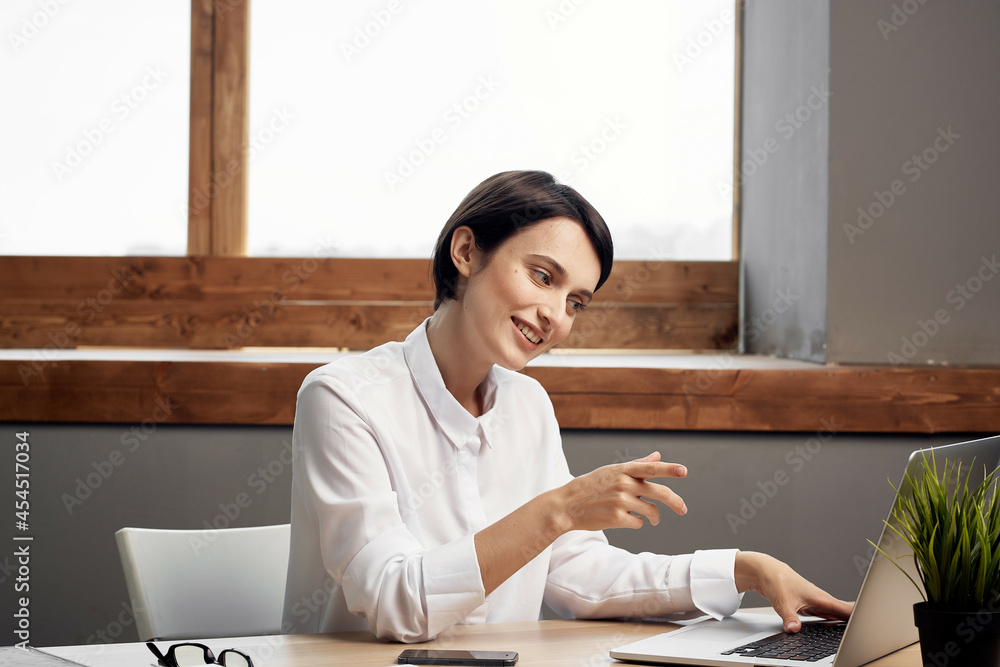 Businesswoman at the desk documents Professional Job Studio Lifestyle Businesswoman at the desk documents Professional Job Studio Lifestyle