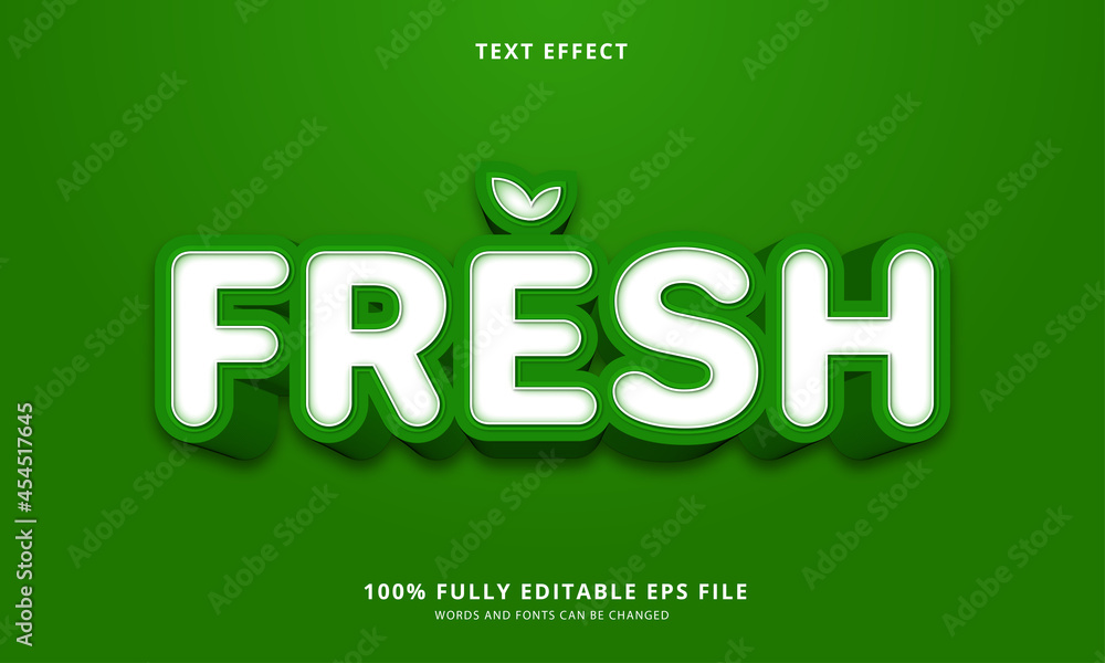 Fresh text style - Editable text effect Fresh text style - Editable text effect