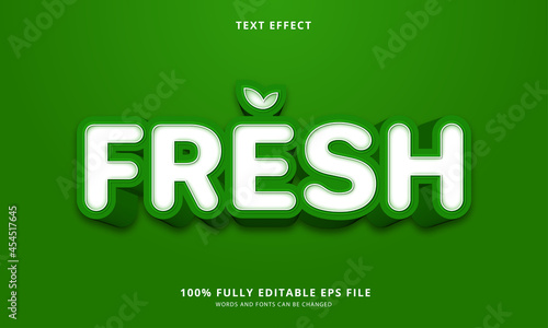 Fresh text style - Editable text effect
