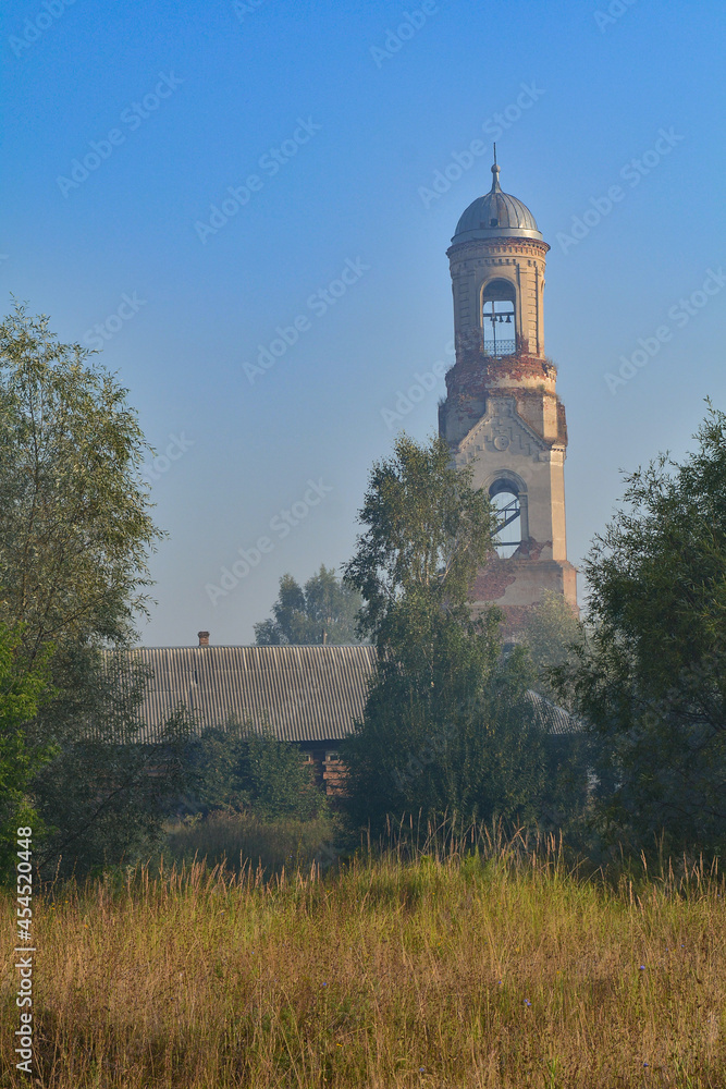 bank of the Moksha river on the border of Bashkiria