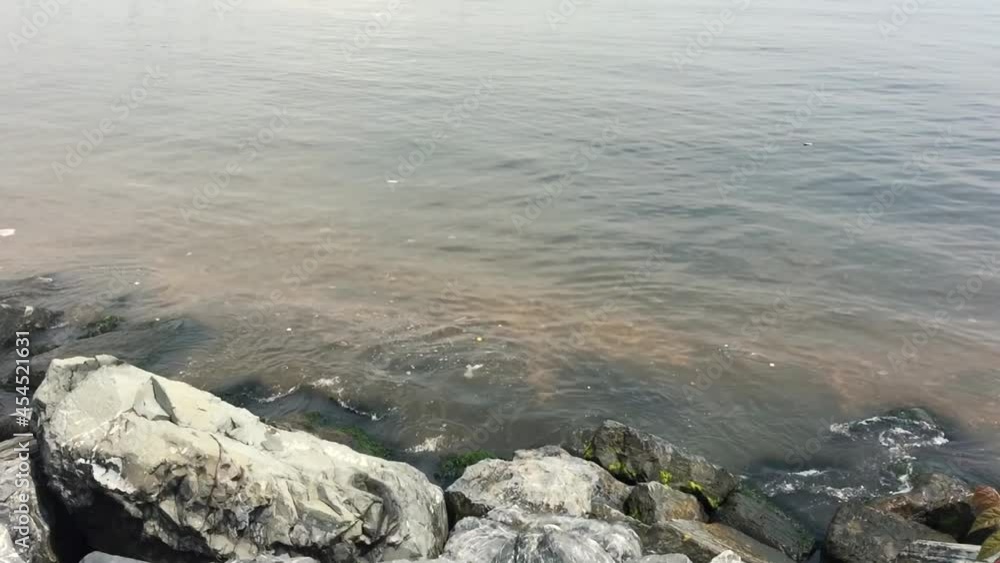 Polluted water of Boshorus Strait in Istanbul Polluted water of Boshorus Strait in Istanbul