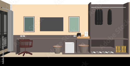 3D illustration of building project