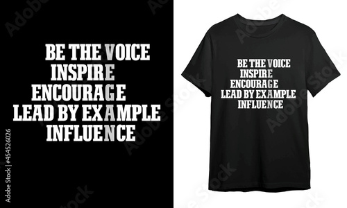 Be The Voice, Vegan T-shirt Design, Vector Artwork, T-shirt Design Idea, 