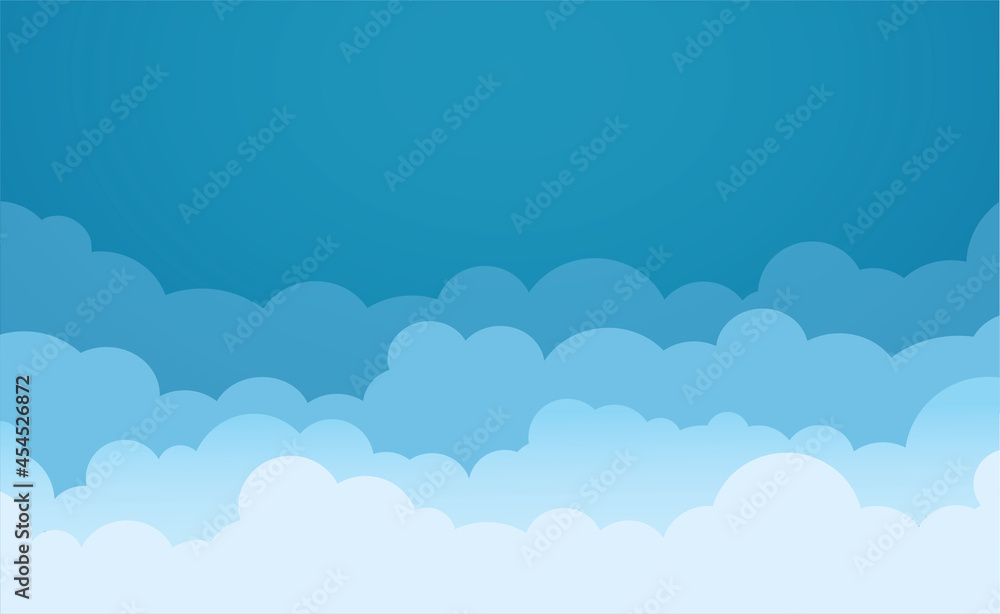 Sky and Clouds background. vector illustration Sky and Clouds background. vector illustration