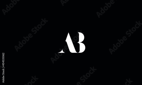 AB,BA  Abstract Letters Logo Monogram