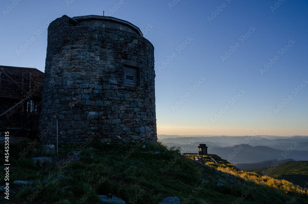 old observatory building in the mountains old observatory building in the mountains
