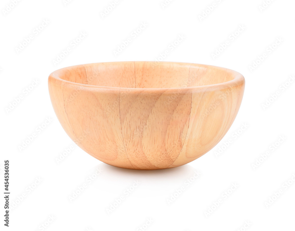 Wooden bowl isolated on white background. Wooden bowl isolated on white background.