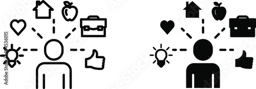 Attention focus icon , vector 