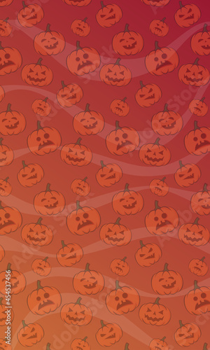 Halloween orange festive  pattern.