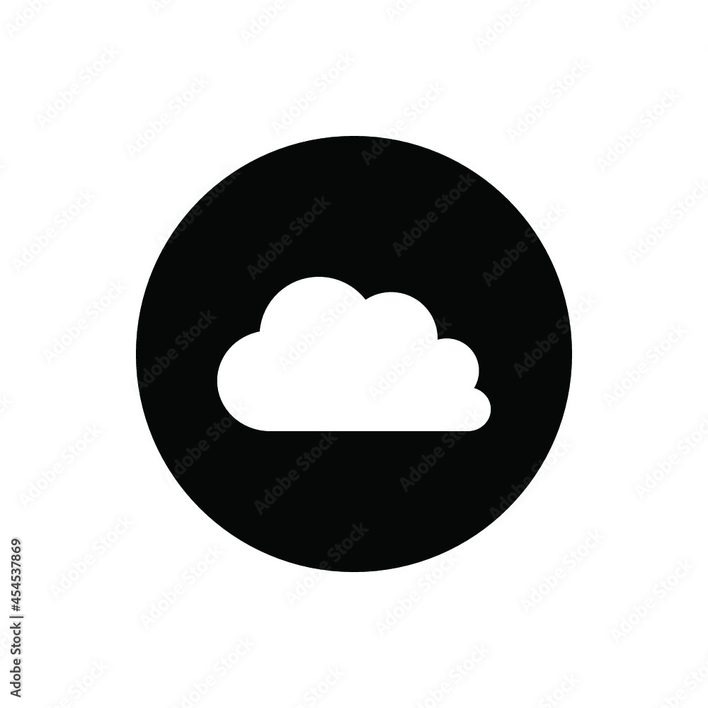 cloudy weather icon. flat illustration of cloudy weather