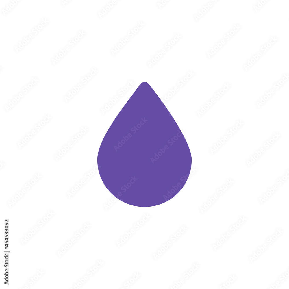 Drop water vector flat glyph icon. Weather sign Drop water vector flat glyph icon. Weather sign