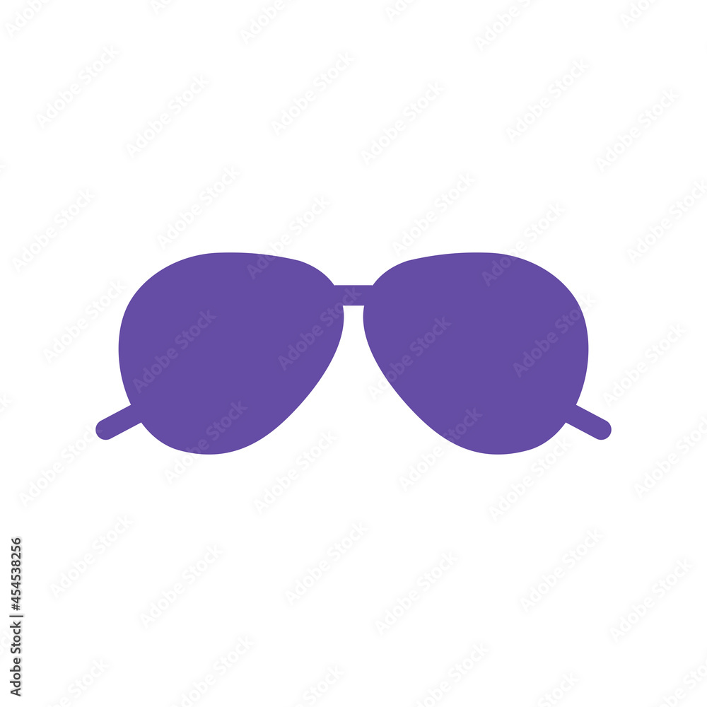 Fototapeta premium Sunglasses vector glyph icon design isolated sign