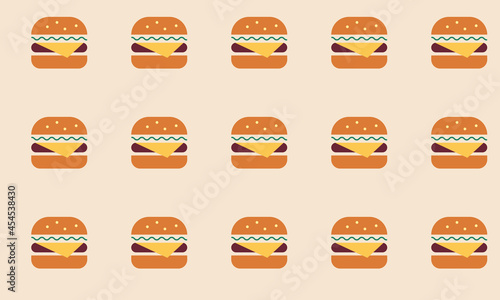burgers seamless pattern