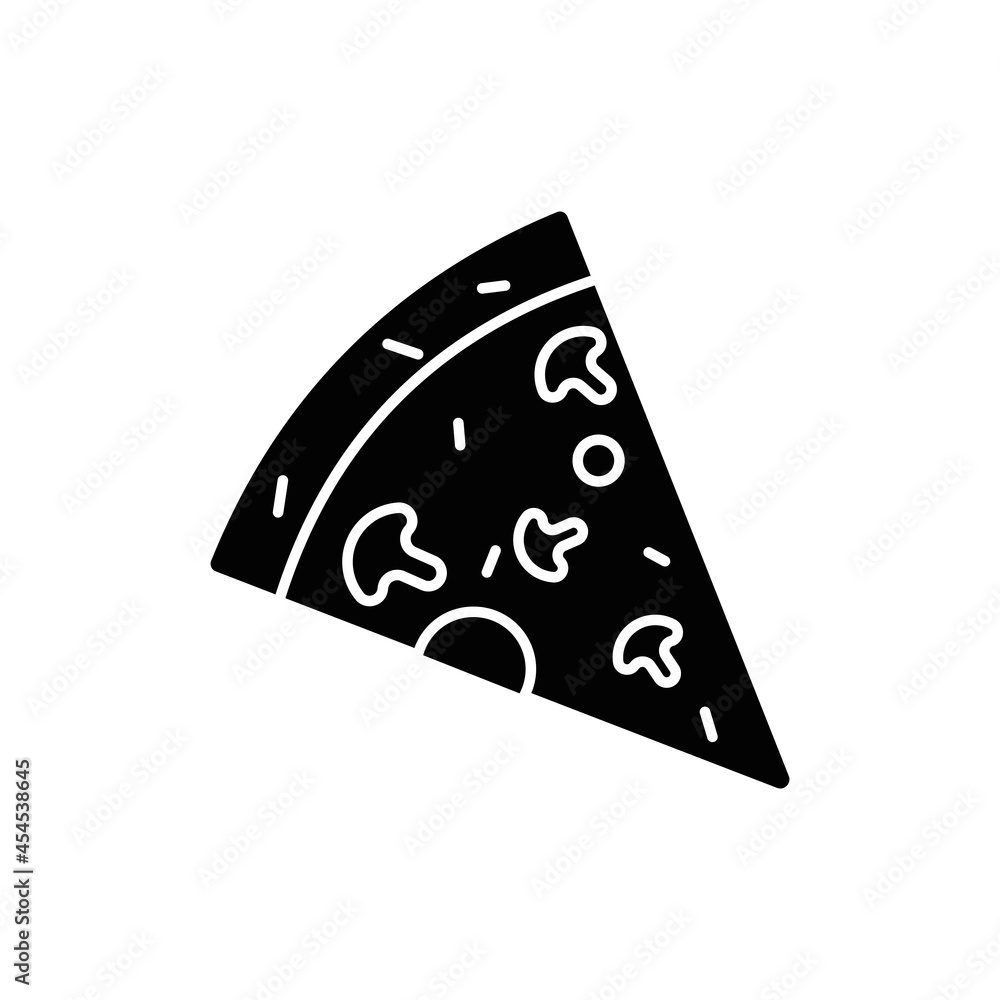 Pizza slice outline icon Pizza slice outline icon