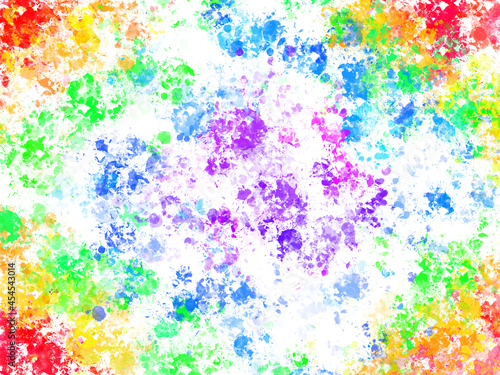 Rainbow Watercolor Background. watercolor scribble texture. Abstract watercolor on white background. 