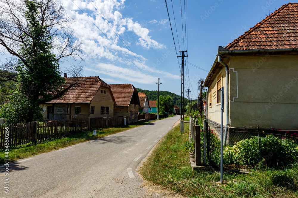 A village in the Banat area of Romania A village in the Banat area of Romania