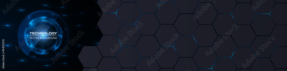 Abstract technology innovation concept background with circuit board ...