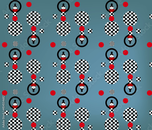 girl from geometric shapes .triangle, square, circle.picture .abstraction.art.pattern, bright colors