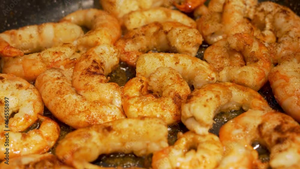 Peeled Big Yummy Shrimps Fried Smoke with Spices. Cooking Shrimp, Seafood, Healthy Sea Food. Peeled Big Yummy Shrimps Fried Smoke with Spices. Cooking Shrimp, Seafood, Healthy Sea Food.