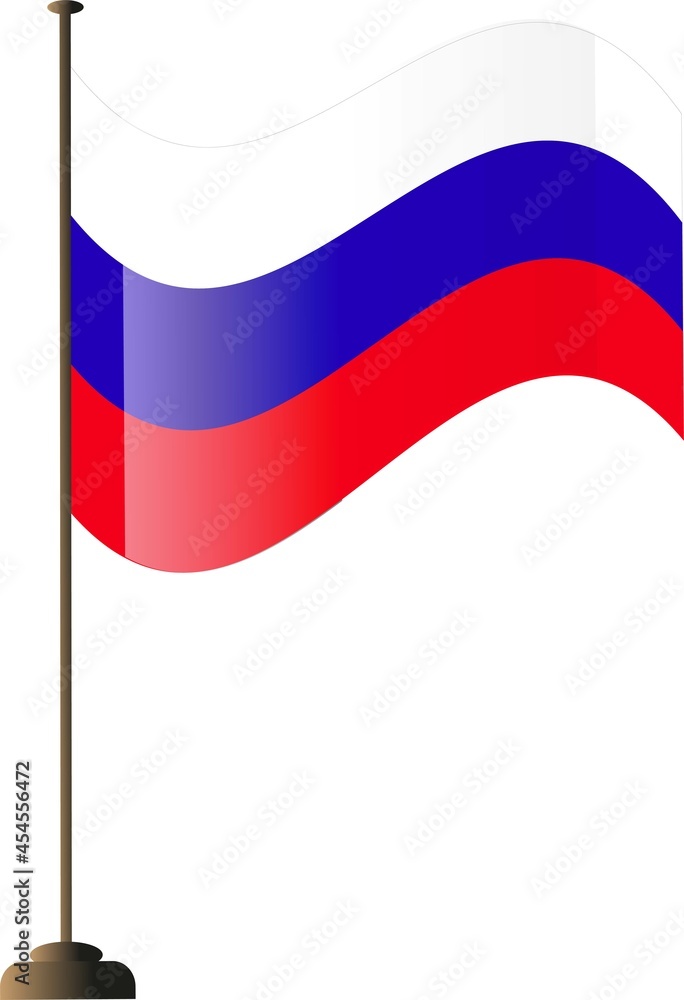 Russian flag symbol of Russian Federation national colored banner waving Rossia flag Russian flag symbol of Russian Federation national colored banner waving Rossia flag