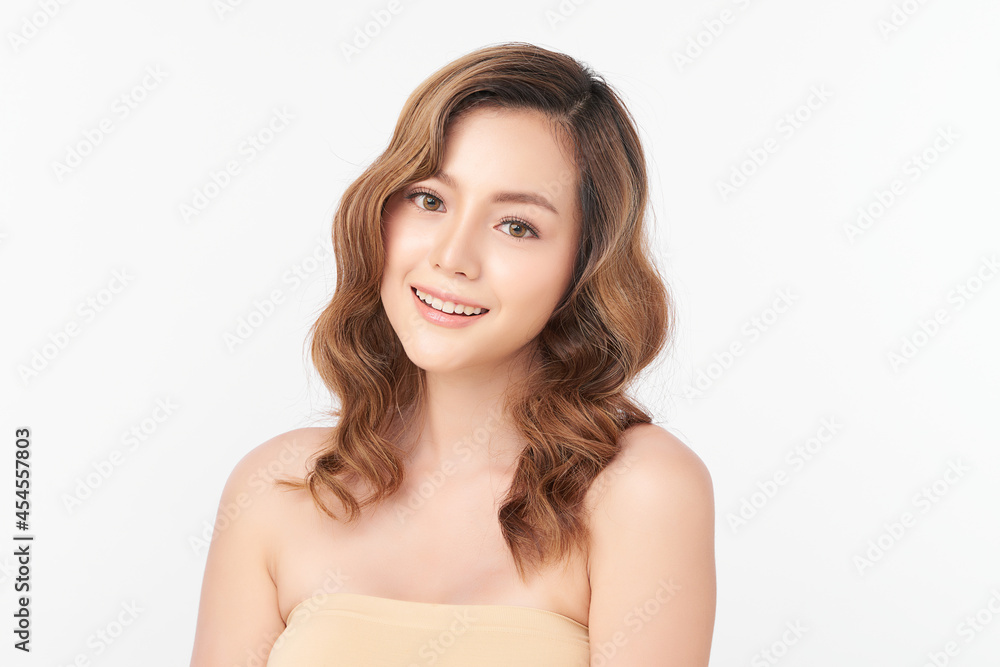 Beautiful young asian woman with clean fresh skin on white background, Face care, Facial treatment, Cosmetology, beauty and spa, Asian women portrait. Beautiful young asian woman with clean fresh skin on white background, Face care, Facial treatment, Cosmetology, beauty and spa, Asian women portrait.