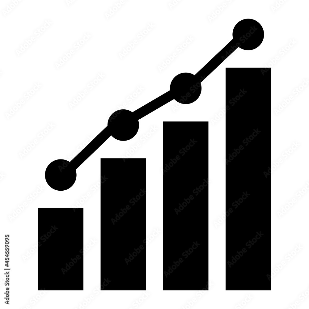 Vector Growth Glyph Icon Design Vector Growth Glyph Icon Design