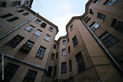 Wallpaper Mural An unusual view of the roof and facade of a house in St. Petersburg Torontodigital.ca