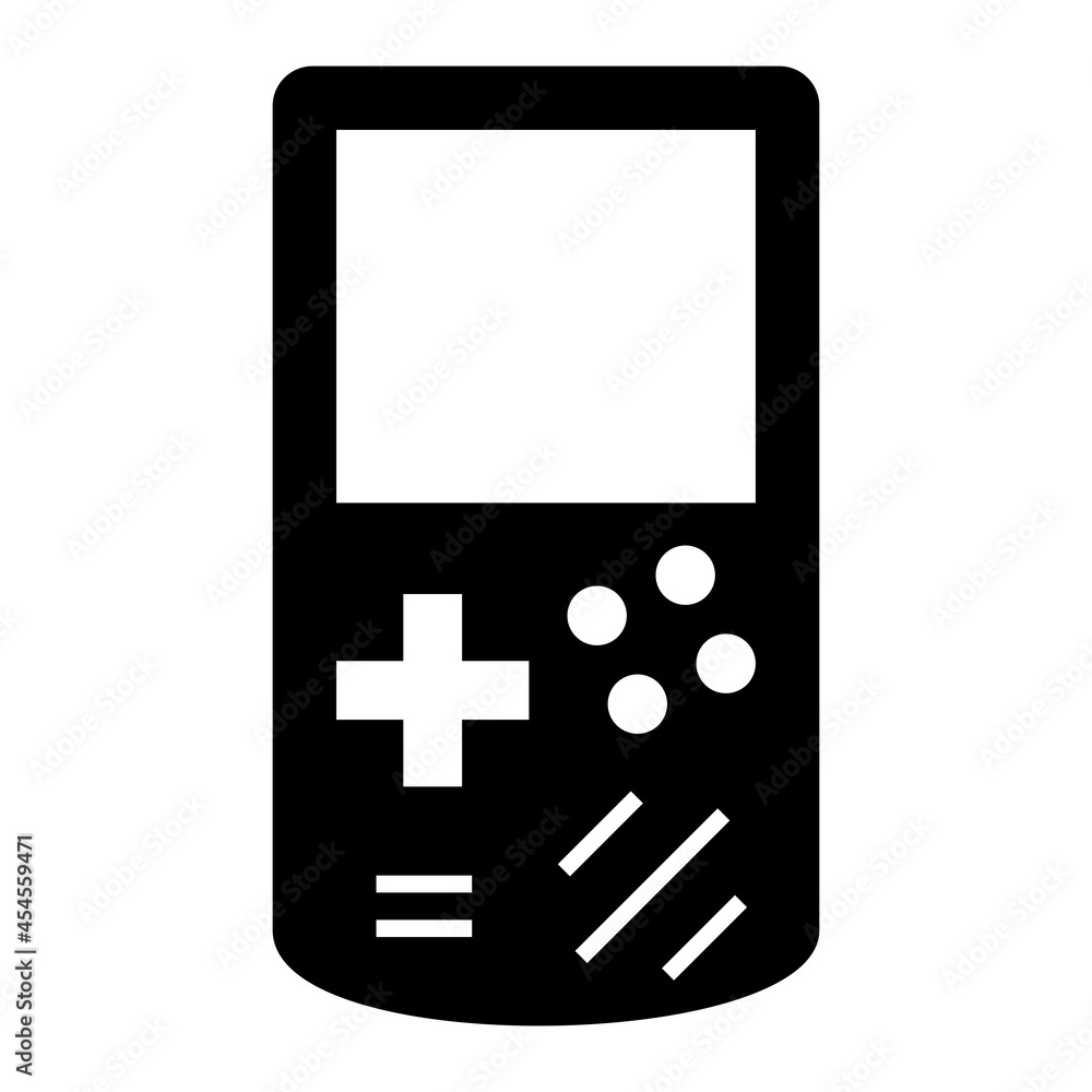 Vector Gameboy Glyph Icon Design Vector Gameboy Glyph Icon Design