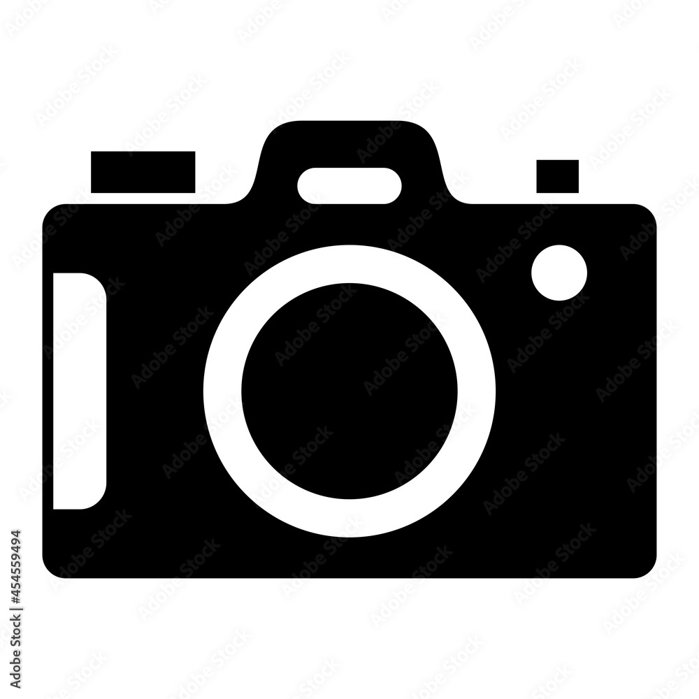 Vector Digital Camera Glyph Icon Design Vector Digital Camera Glyph Icon Design