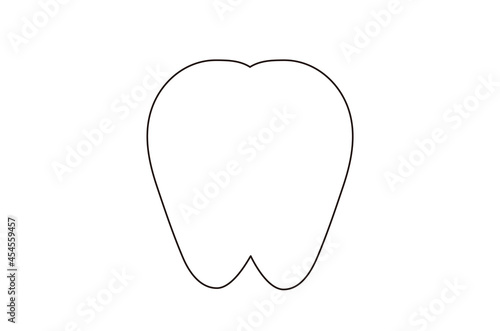 歯のシンプルなイラスト