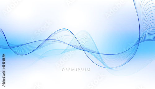 Blue light background, abstract minimal wave patterns with subtle texture