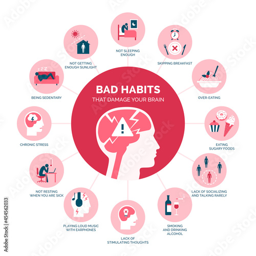 Bad habits that damage your brain