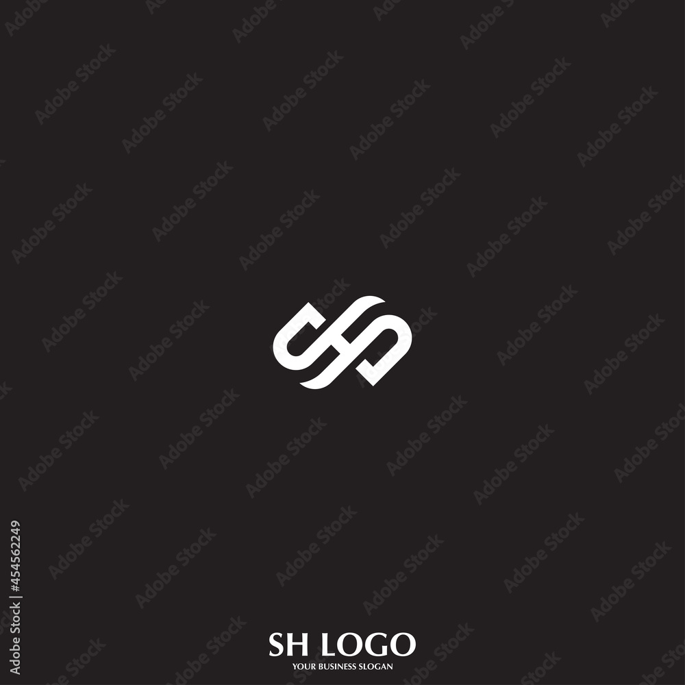 SH OR HS LETTER LOGO DESIGN