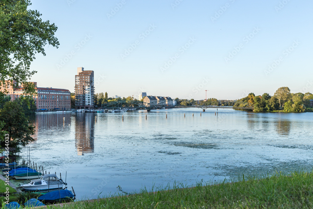 Berlin, Germany. Hackenfelde district on the banks of the Havel river 